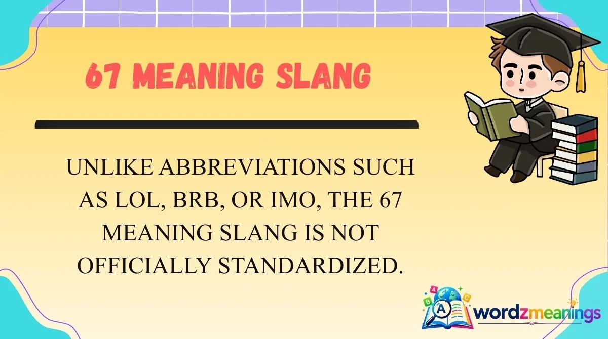 67 Meaning Slang