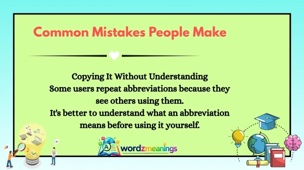 Common Mistakes People Make
