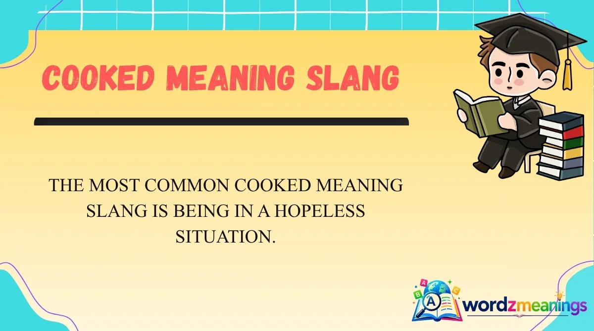 Cooked Meaning Slang