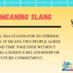 NSA Meaning Slang