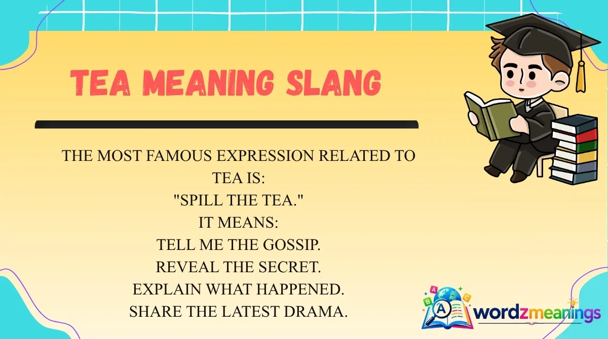 Tea Meaning Slang