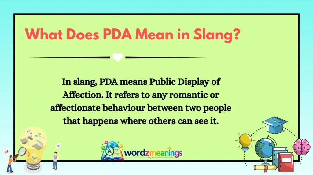 What Does PDA Mean in Slang?
