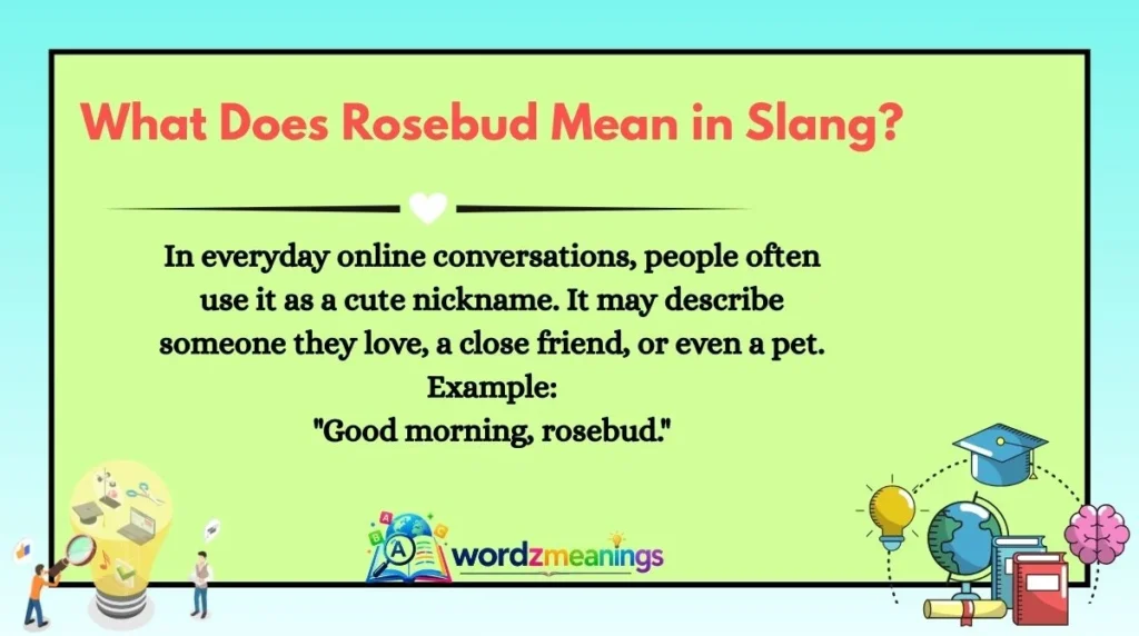 What Does Rosebud Mean in Slang?