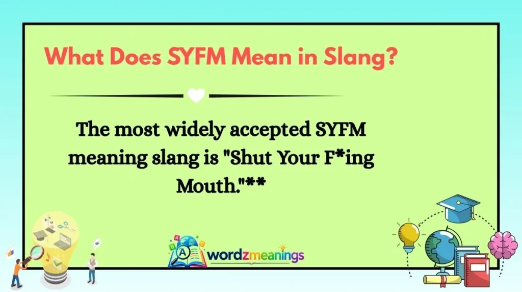 What Does SYFM Mean in Slang?