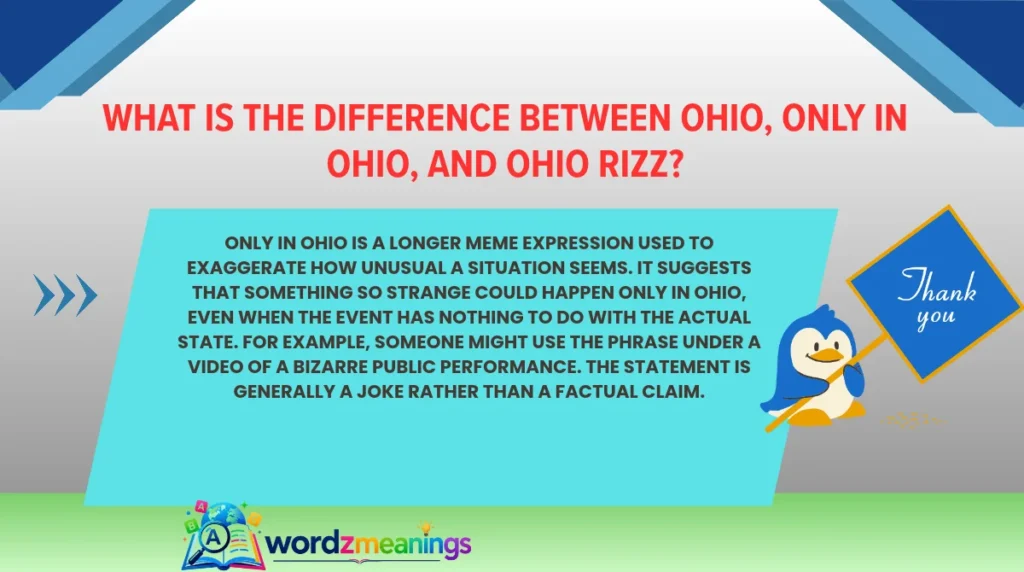 What Is the Difference Between Ohio, Only in Ohio, and Ohio Rizz?