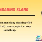 86 Meaning Slang