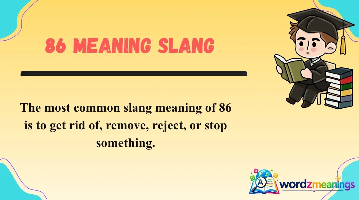86 Meaning Slang
