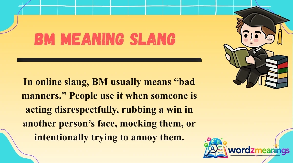 BM Meaning Slang