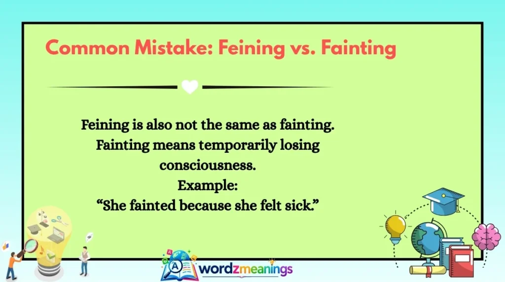 Common Mistake: Feining vs. FaintingCommon Mistake: Feining vs. Fainting
