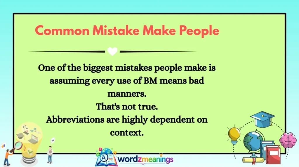 Common Mistake Make People