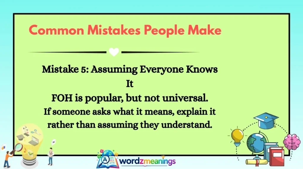 Common Mistakes People Make