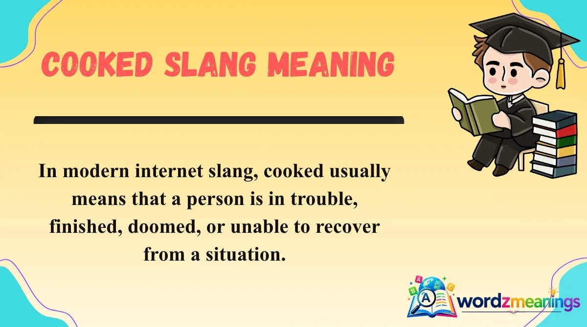 Cooked Slang Meaning