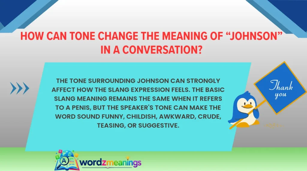How Can Tone Change the Meaning of “Johnson” in a Conversation?
