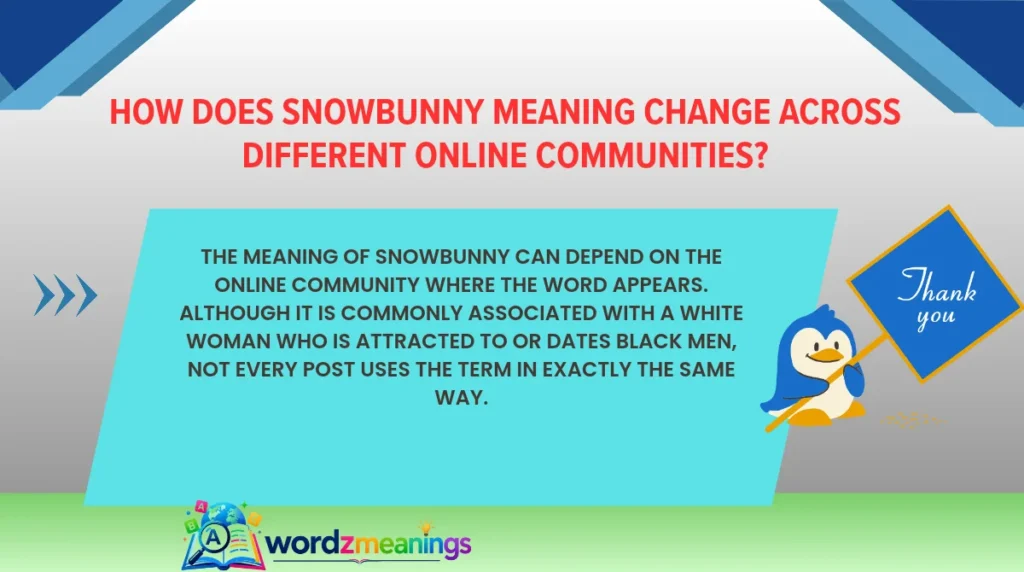How Does Snowbunny Meaning Change Across Different Online Communities?