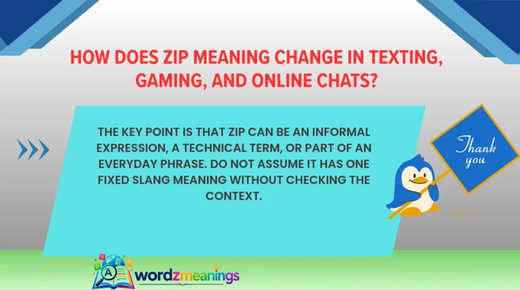 How Does ZIP Meaning Change in Texting, Gaming, and Online Chats?