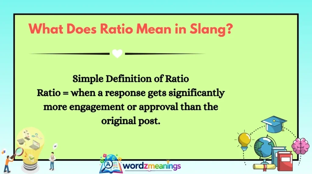 What Does Ratio Mean in Slang?