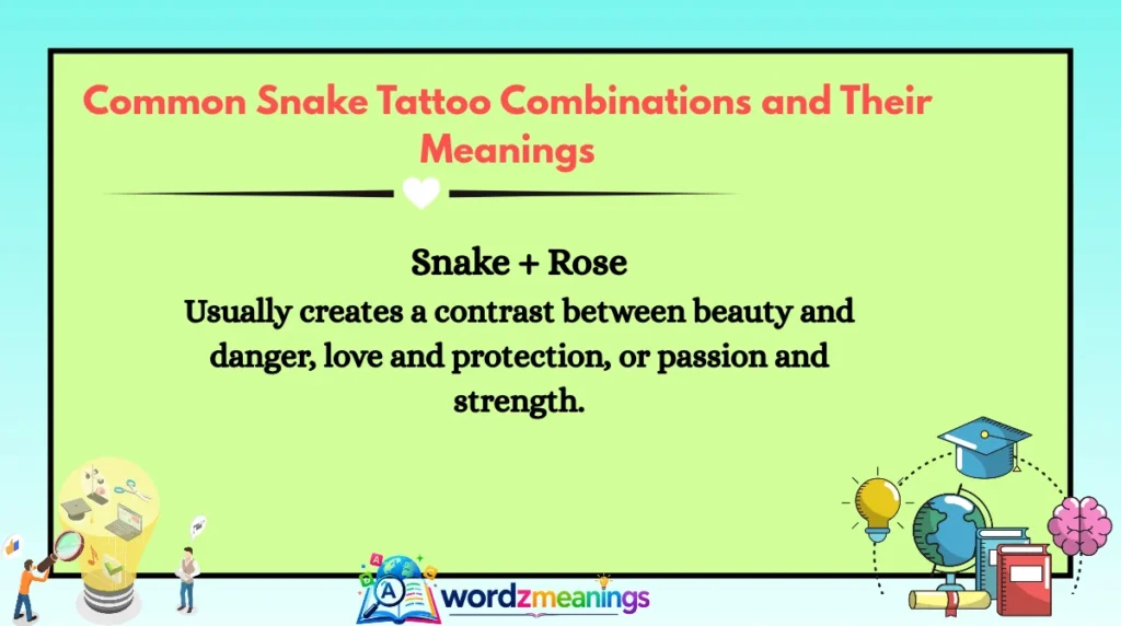 Common Snake Tattoo Combinations and Their Meanings