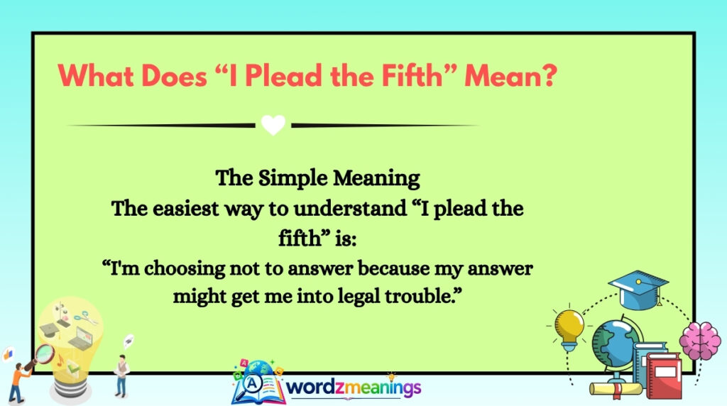 What Does “I Plead the Fifth” Mean?