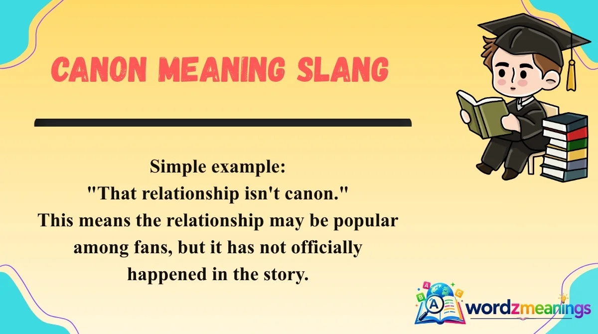 Canon Meaning Slang