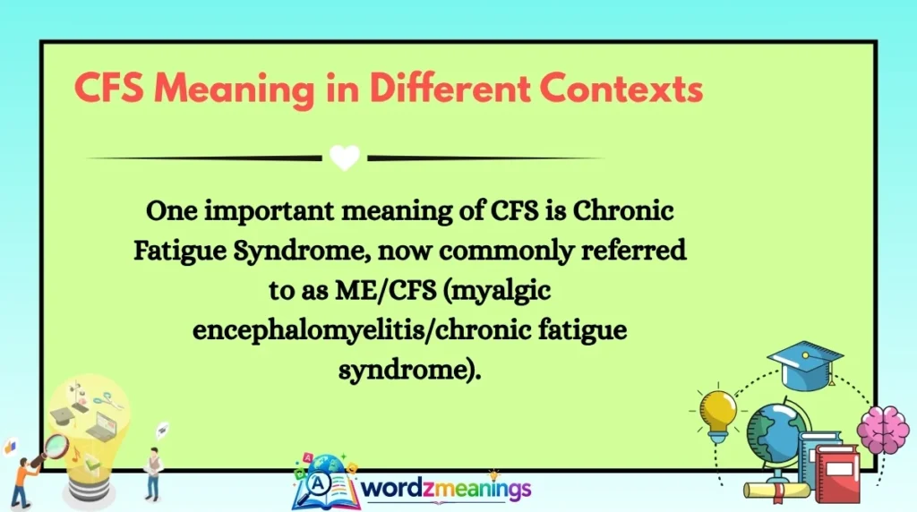 CFS Meaning in Different Contexts