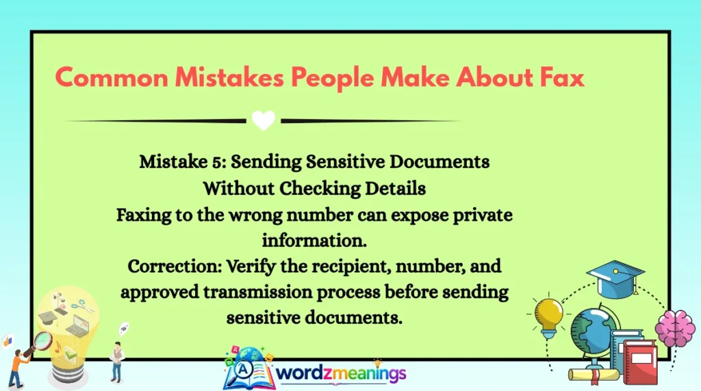 Common Mistakes People Make About Fax