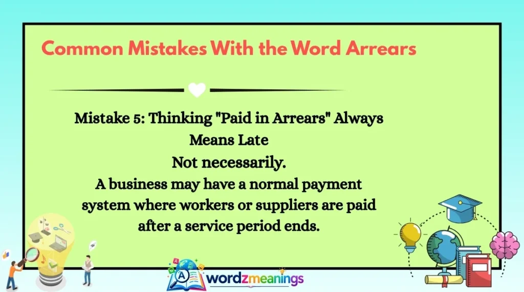 Common Mistakes With the Word Arrears