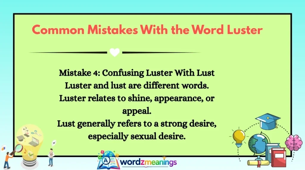 Common Mistakes With the Word Luster