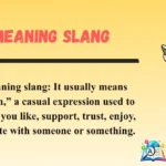 FW Meaning Slang
