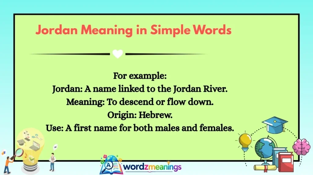 Jordan Meaning in Simple Words