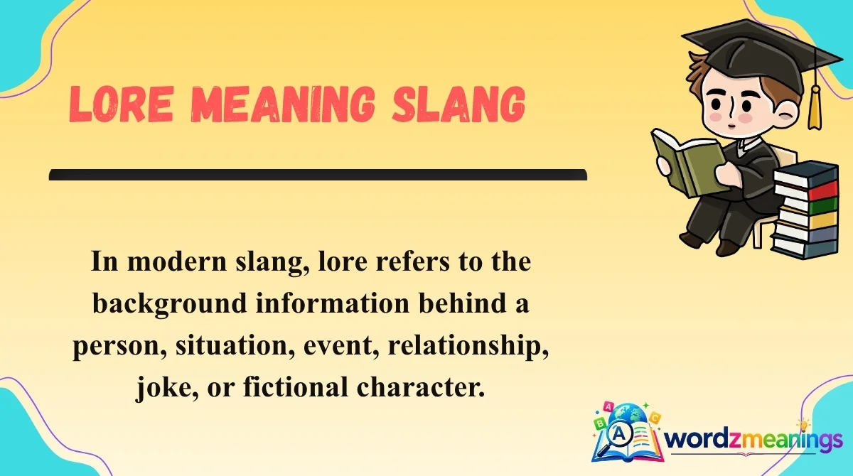 Lore Meaning Slang