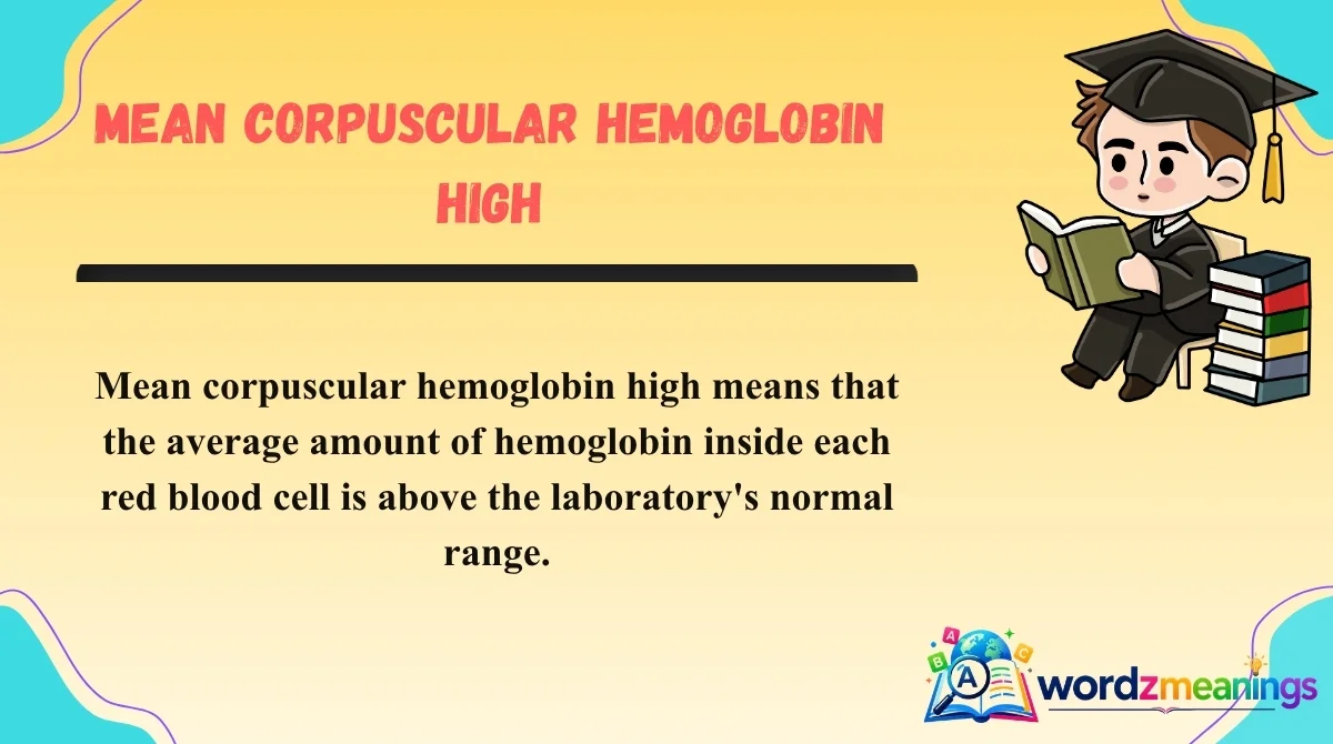 Mean Corpuscular Hemoglobin High