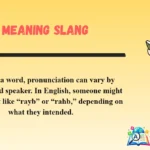 Rabe Meaning Slang