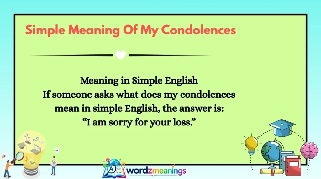 Simple Meaning Of My Condolences