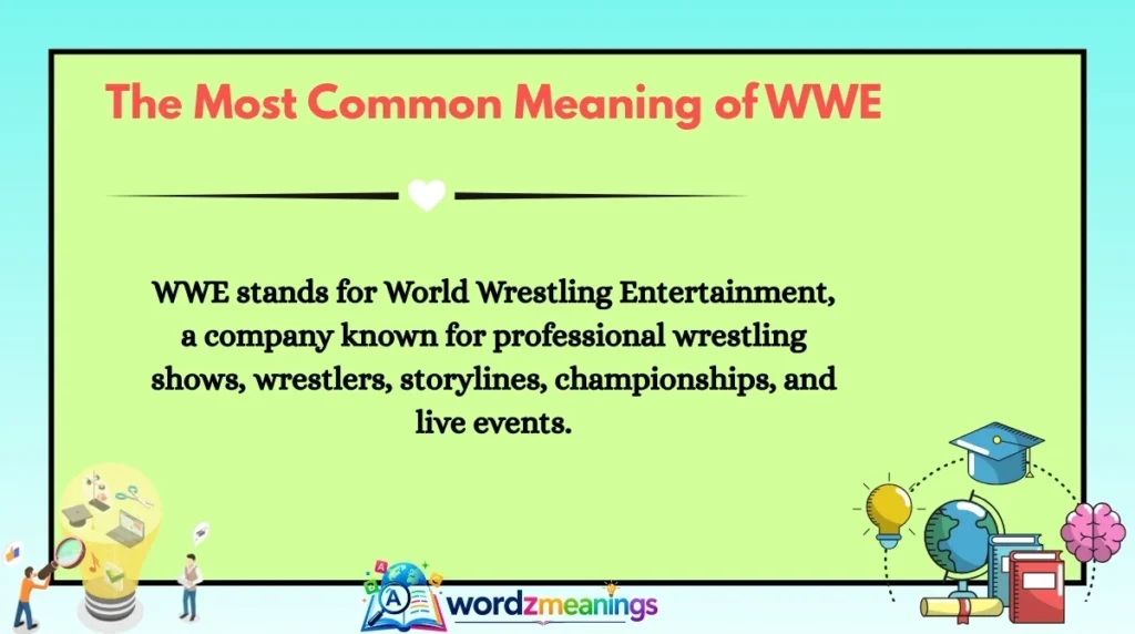 The Most Common Meaning of WWE