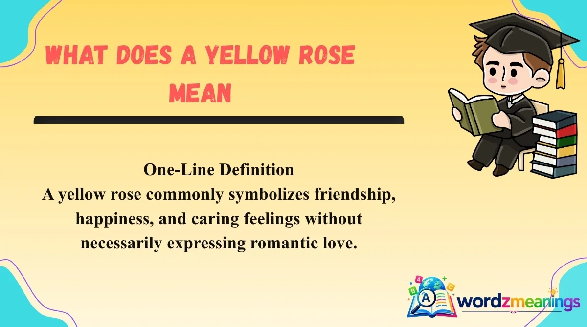 What Does a Yellow Rose Mean