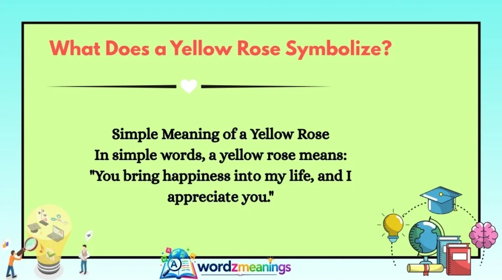 What Does a Yellow Rose Symbolize?