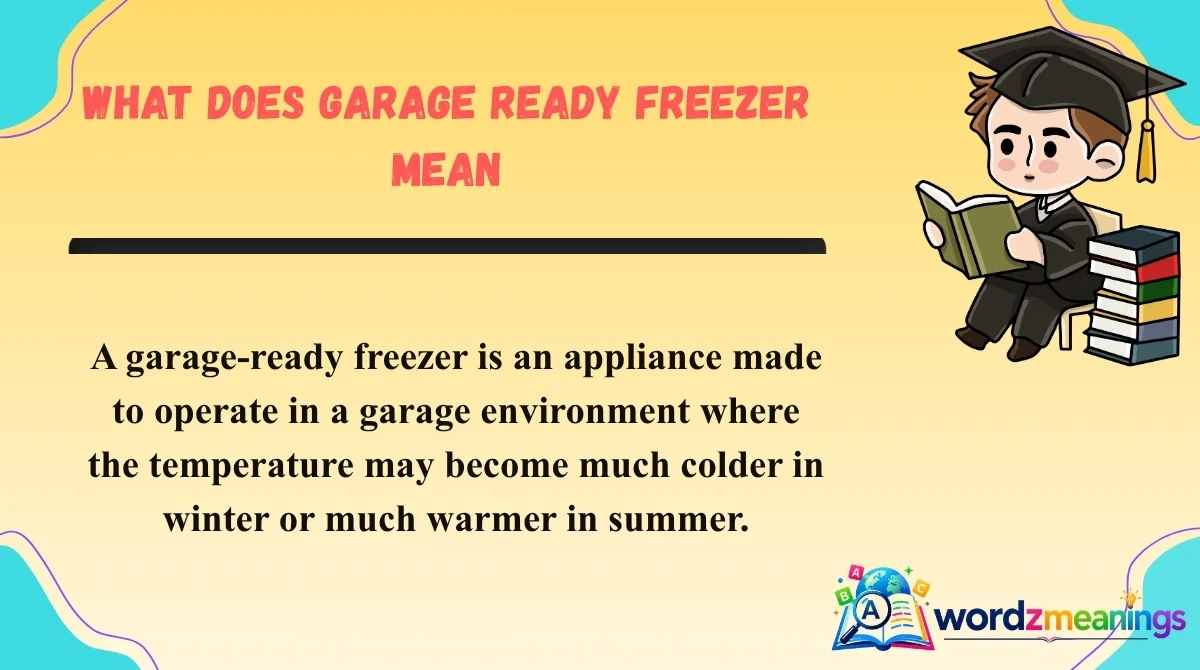 What Does Garage Ready Freezer Mean