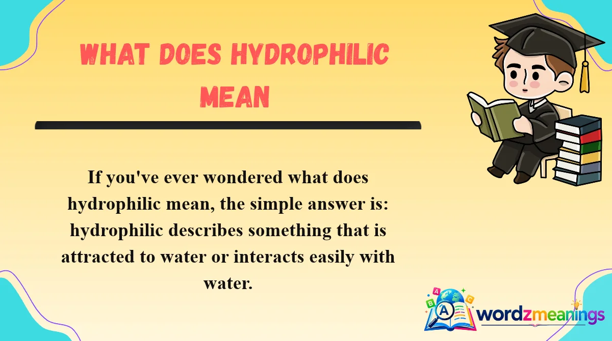 What Does Hydrophilic Mean