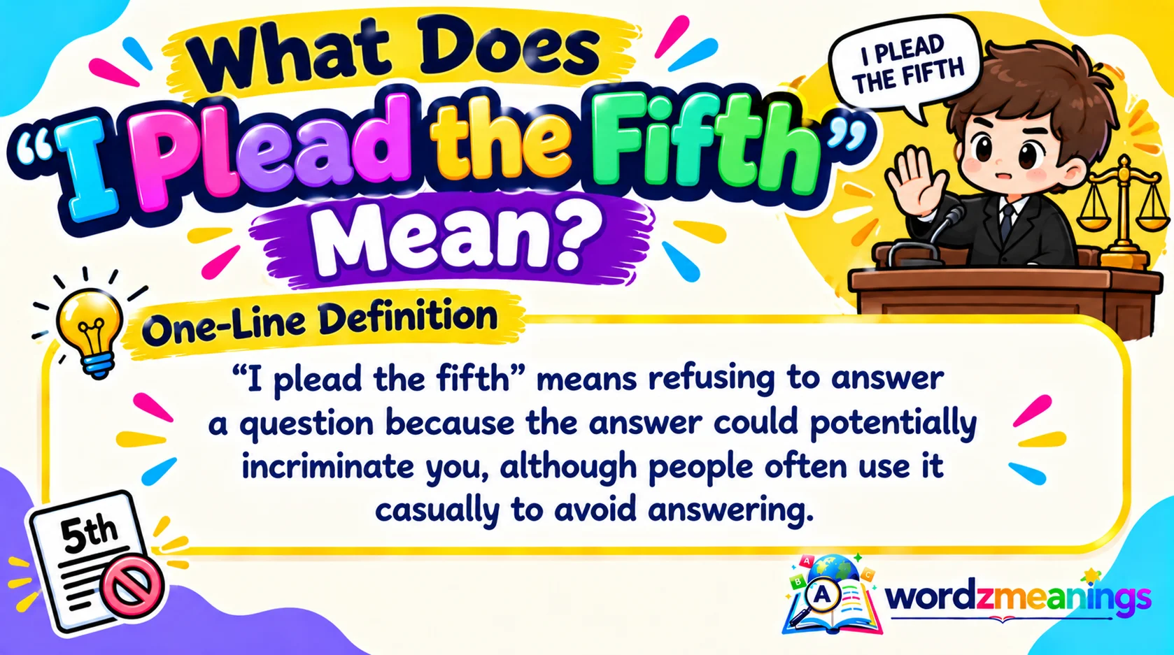What Does “I Plead the Fifth” Mean?