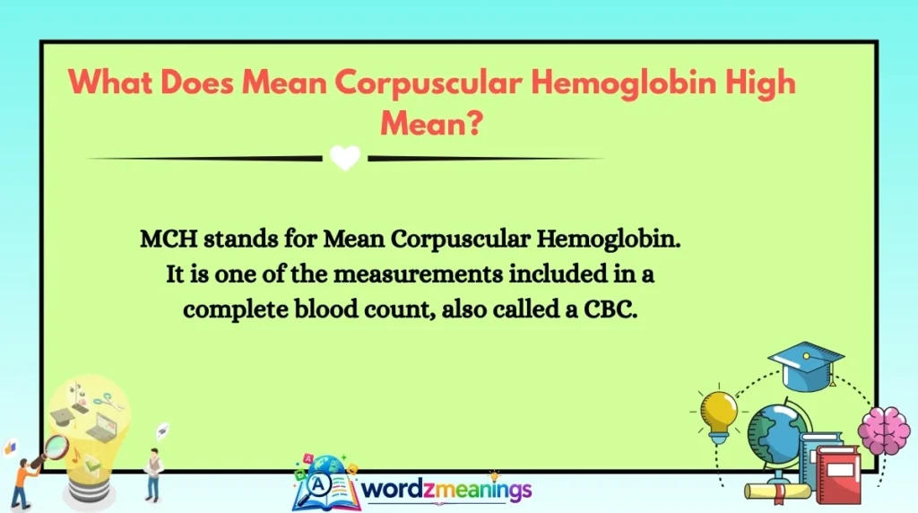 What Does Mean Corpuscular Hemoglobin High Mean?