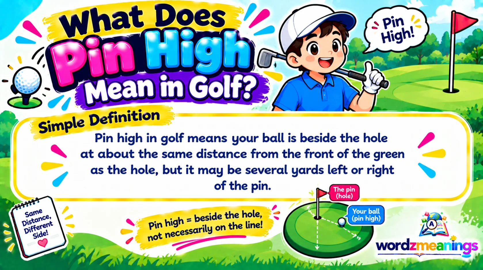 What Does Pin High Mean in Golf