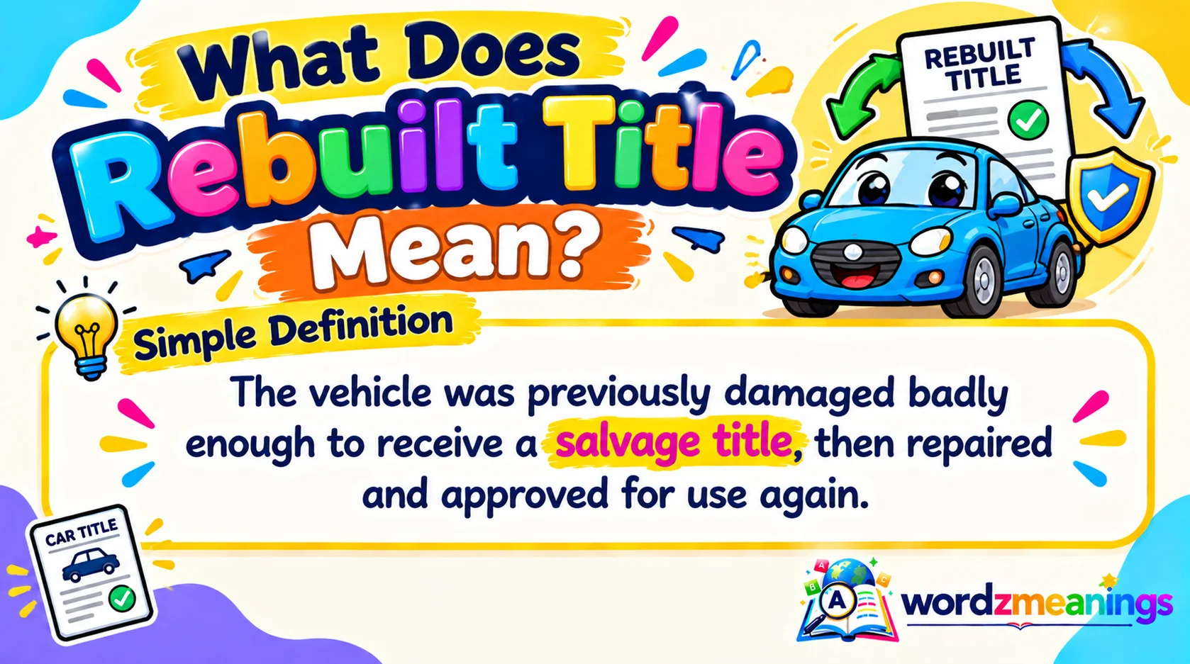 What Does “Rebuilt Title” Mean
