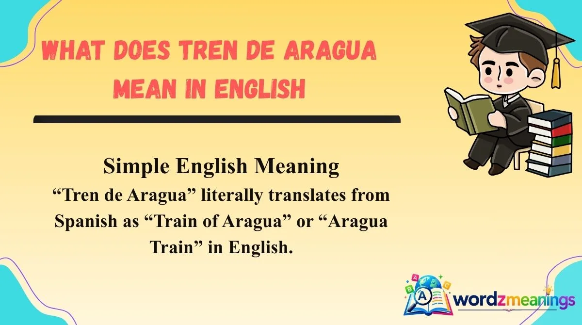 What Does Tren de Aragua Mean in English