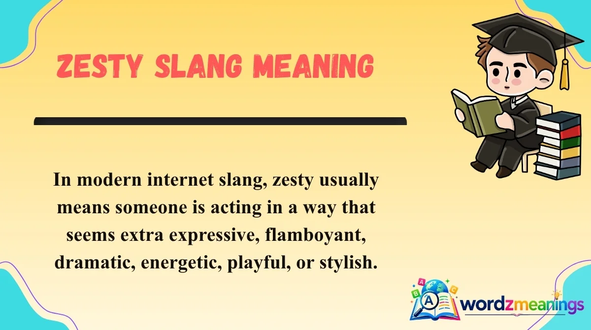 Zesty Slang Meaning